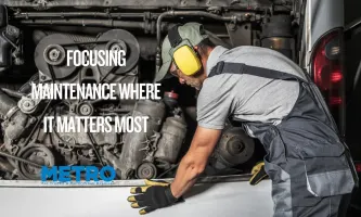 A person working on a bus