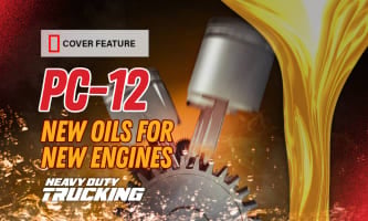 Cover feature graphic showing concept engine oil art