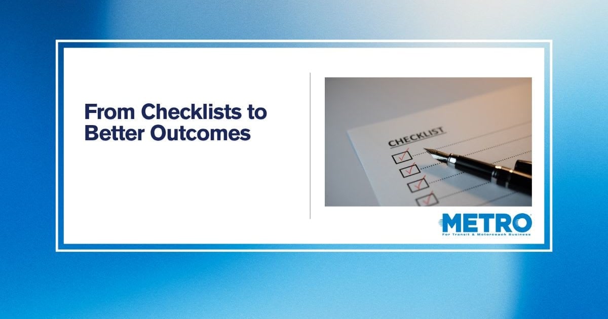Beyond the Checklist: A Structured Approach to Transit Maintenance