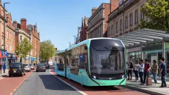 A rendering of Alexander Dennis and Volvo's new electric tram