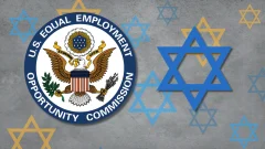 Illustration with Star of David and EEOC logo