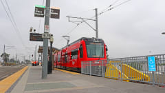 A San Diego MTS Copper Line vehicle