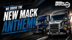Heavy Duty Trucking Spotlight thumbnail showing new Mack trucks