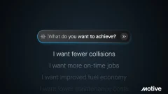 Computer screen showing examples of what fleets could ask Motive AI Agents to do