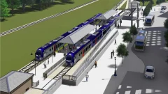 A rendering of Trinity Metro's future station at the Medical Center