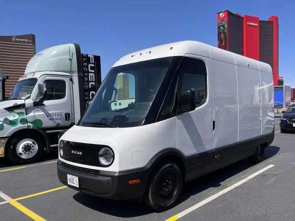 Rivian's electric cargo van.