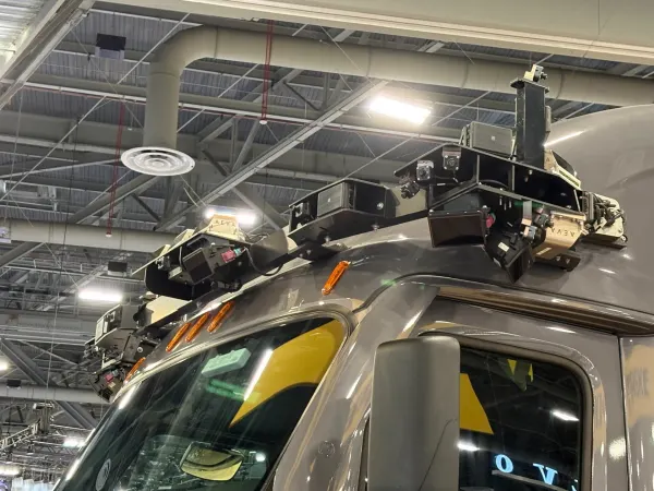 Torc sensor array on a Freightliner Cascadia.