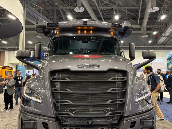 Torc-equipped Freightliner Cascadia.