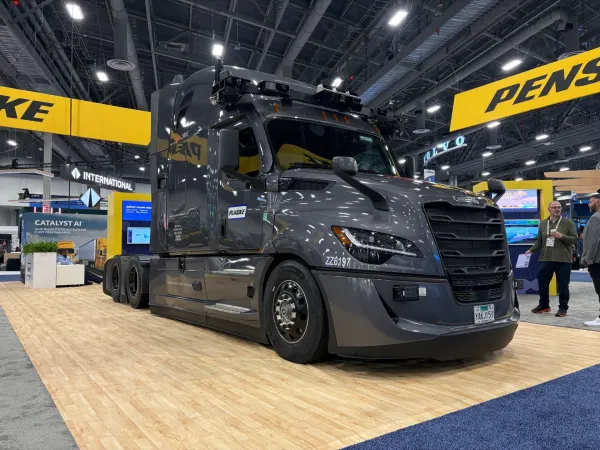 Torc-Freightliner autonomous Cascadia truck.