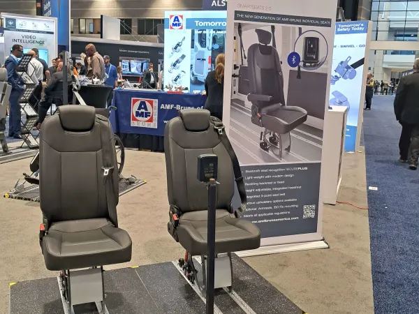 The AMFBruns booth at APTA EXPO