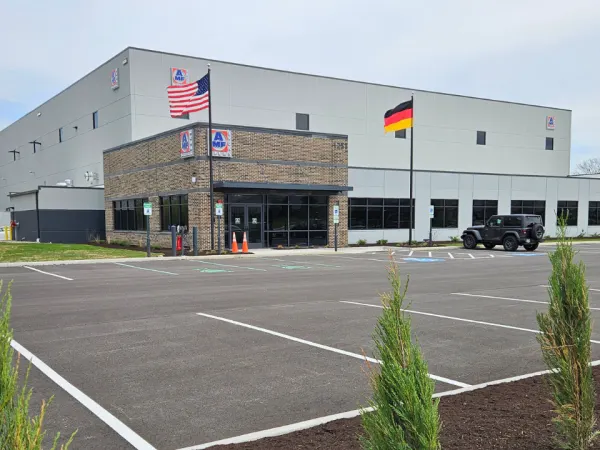 Exterior view of AMF Bruns of America’s new 41,000-square-foot facility in Stow, Ohio