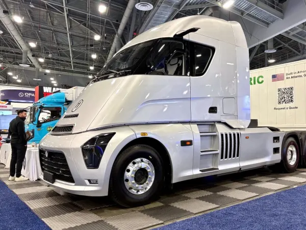 Futuristic looking semi truck