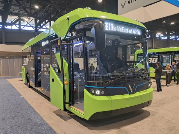 Vietnam's VinFast introduced electric buses for the US market