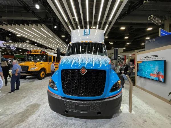 International RH electric truck.