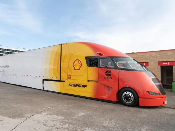Shell Rotella Starship truck at 2024 SuperRigs in Texas.