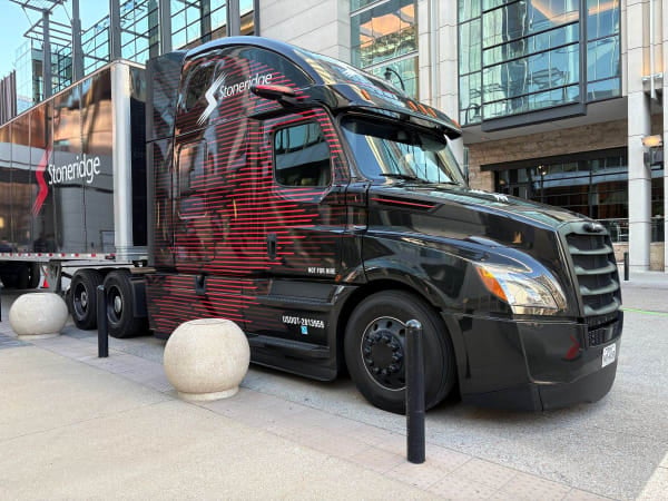 Stoneridge demonstration truck at TMC's 2025 Annual Meeting.