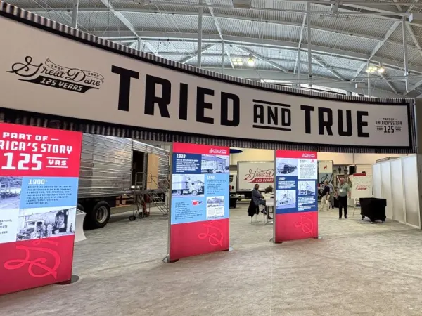Great Dane Trailer booth at TMC