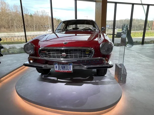 Volvo P1800 sports coupe.