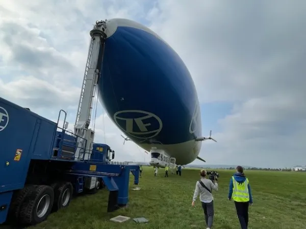 Zeppelin airship.