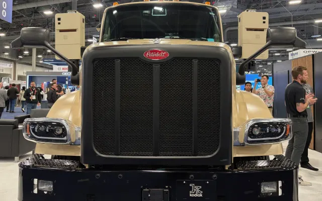 Peterbilt-Kodiak autonomous truck. 