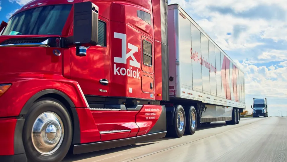 Kodiak AI autonomous truck. 