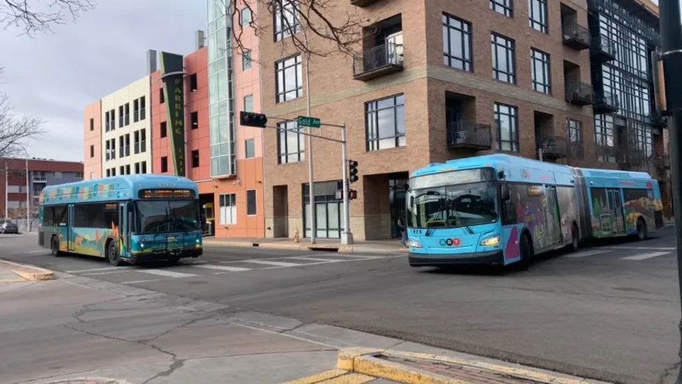 Two ABQ RIDE buses