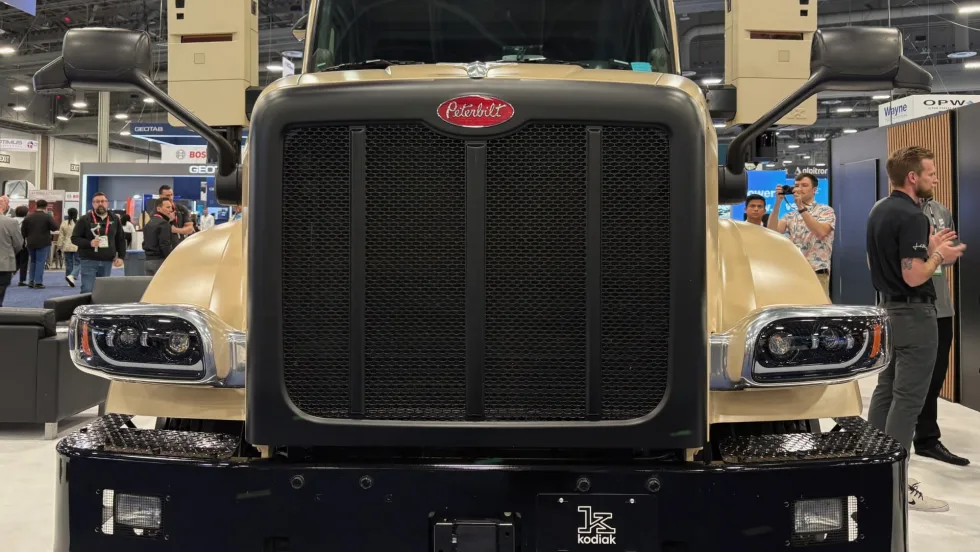 Peterbilt-Kodiak autonomous truck. 
