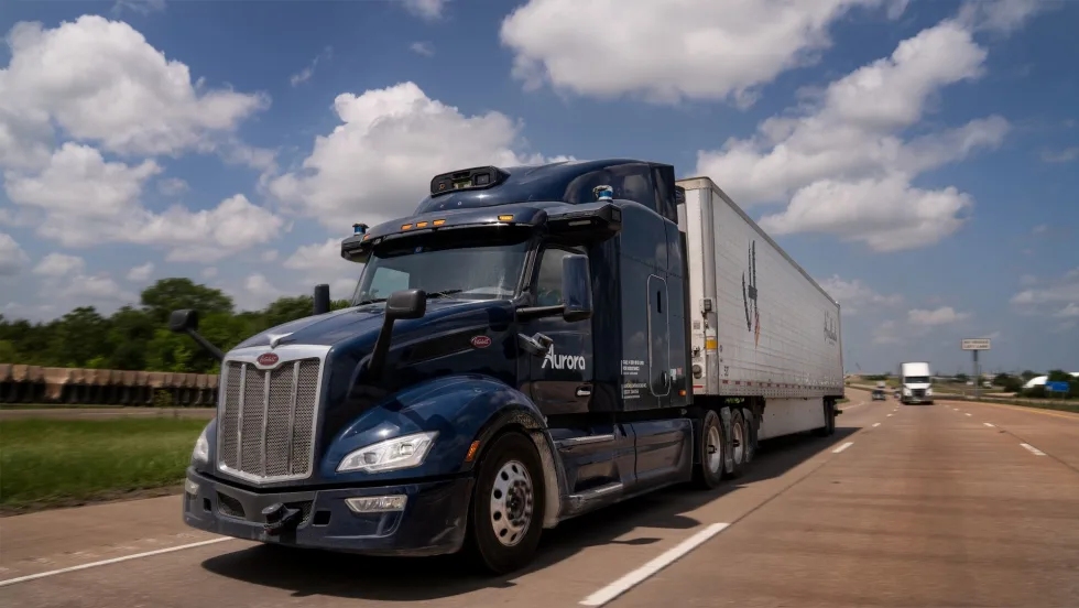 Aurora Innovation self-driving truck. 