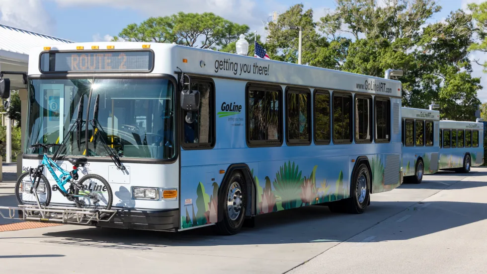 An Indian River Transit GoLine bus