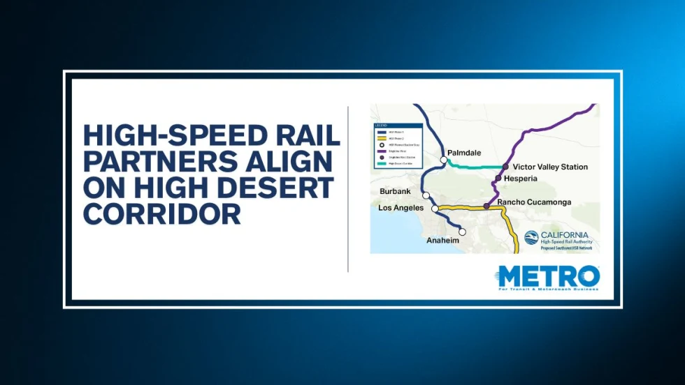 California High Speed Rail in High Desert Corridor