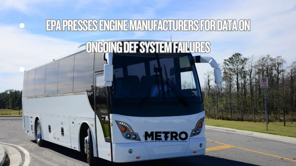 Motorcoach on the road.