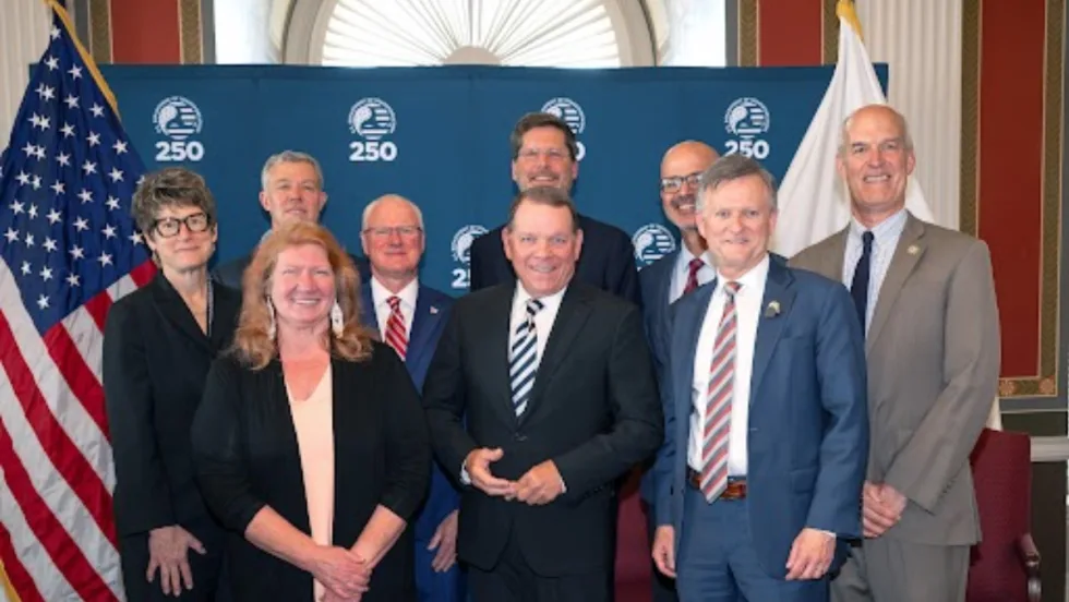 A group photo of public transportation officials.