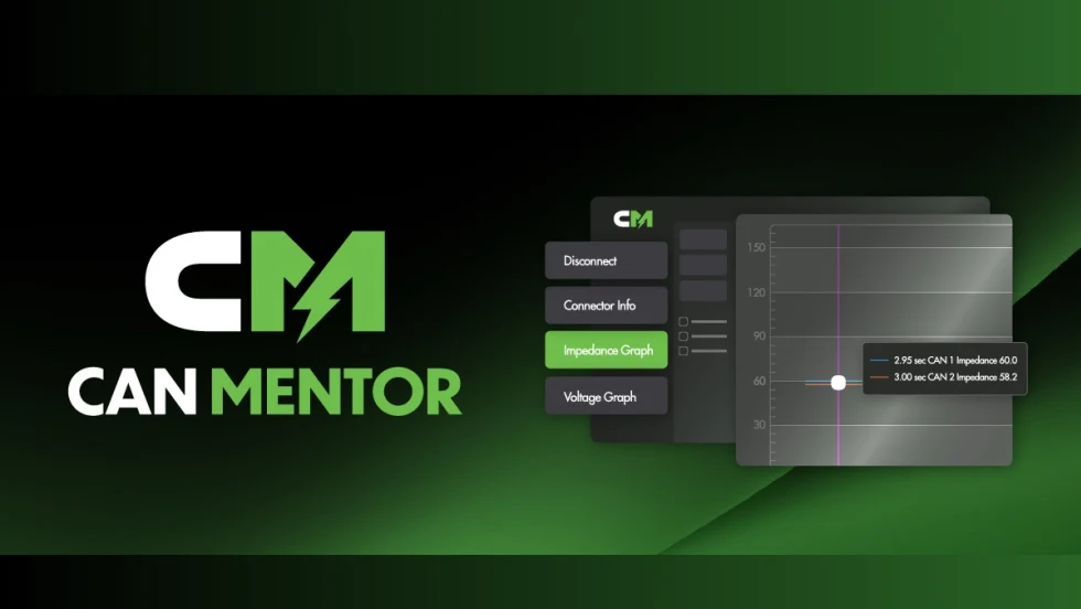 A black and green Noregon CAN Mentor graphic.