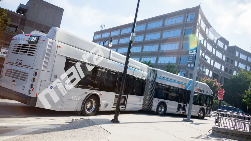 A MARTA articulated BRT bus