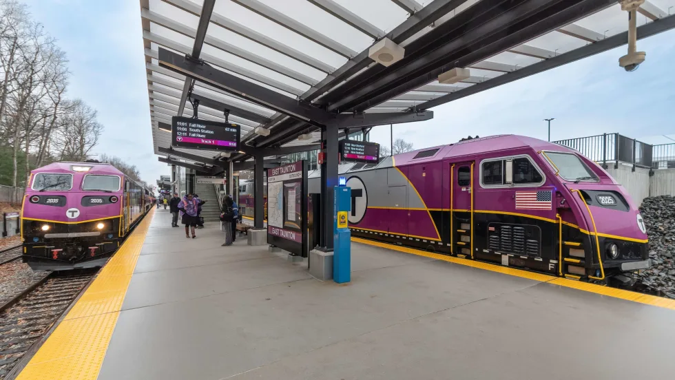 MBTA railcars