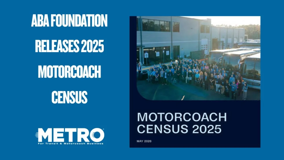 The cover of the ABAF's Motorcoach Census 2025