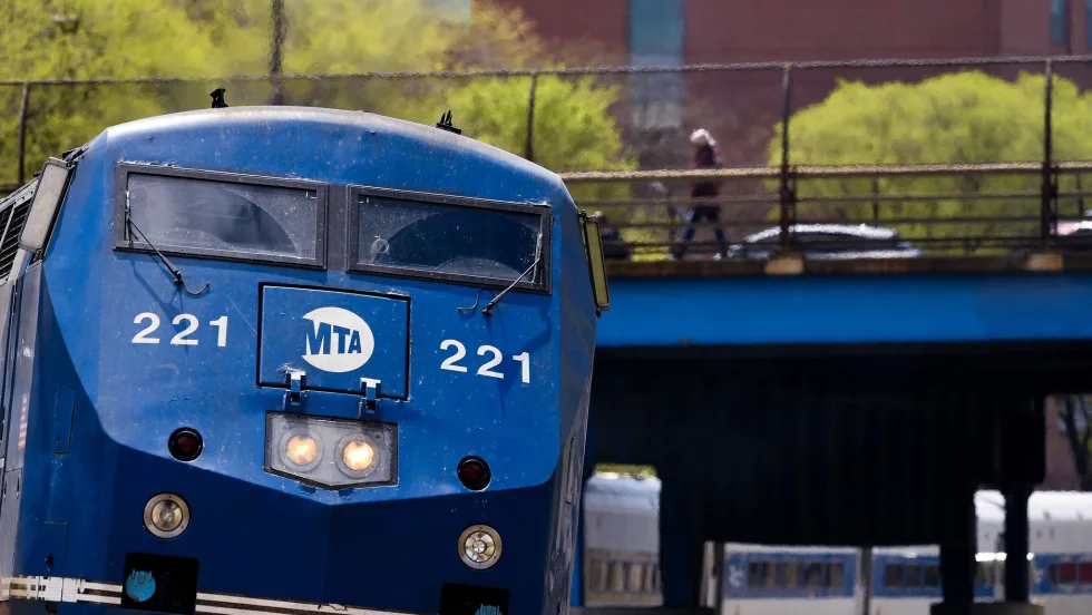 MTA Metro-North Railroad railcar up close