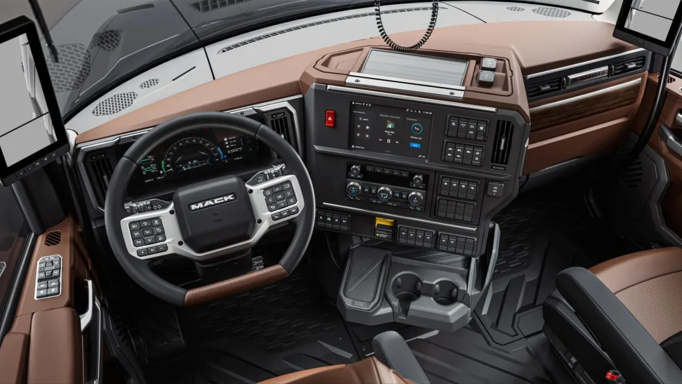 2026 Mack Granite interior. 