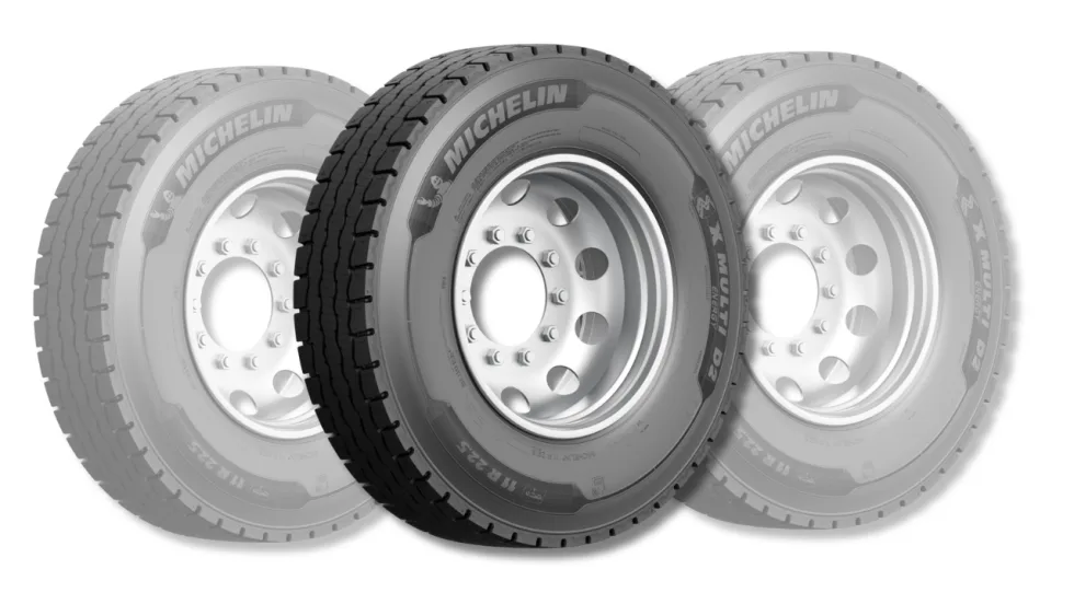 Photo of new Michelin drive tire