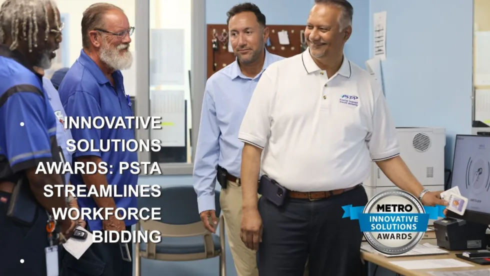 PSTA employees clocking in.