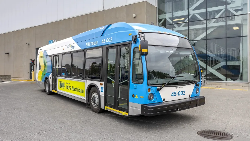 A Nova LFSe+ electric bus for STM