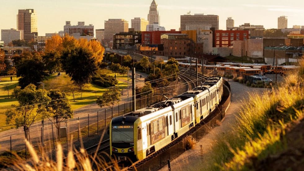 LA Metro rail line.