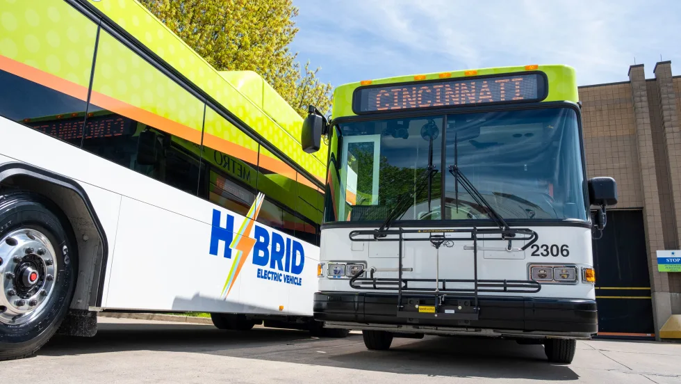 SORTA hybrid-electric buses.