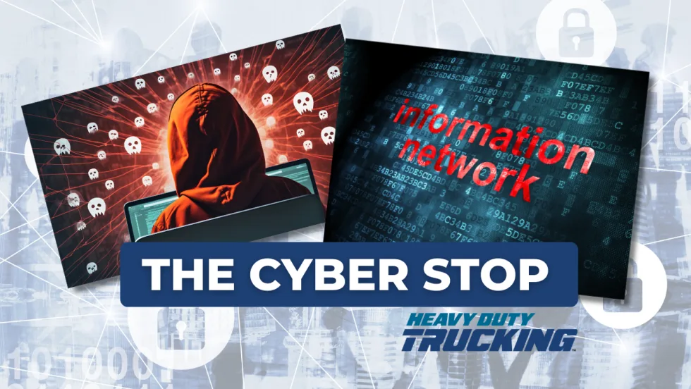 Illustration of hacker and information network