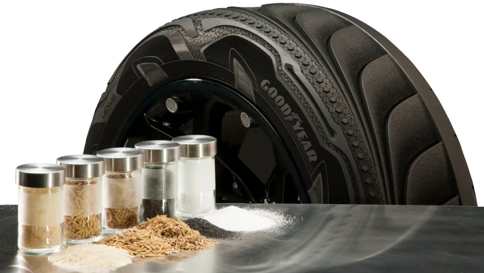 Goodyear experimental tire.