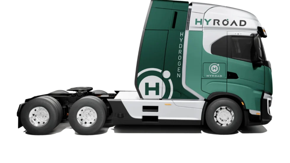Hyroad Energy hydrogen fuel cell truck. 