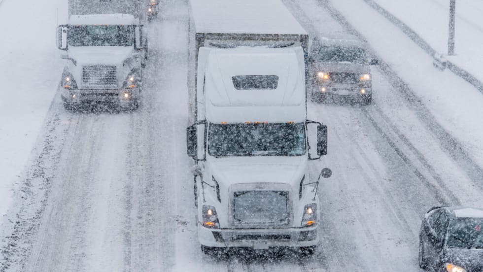 Winter driving.