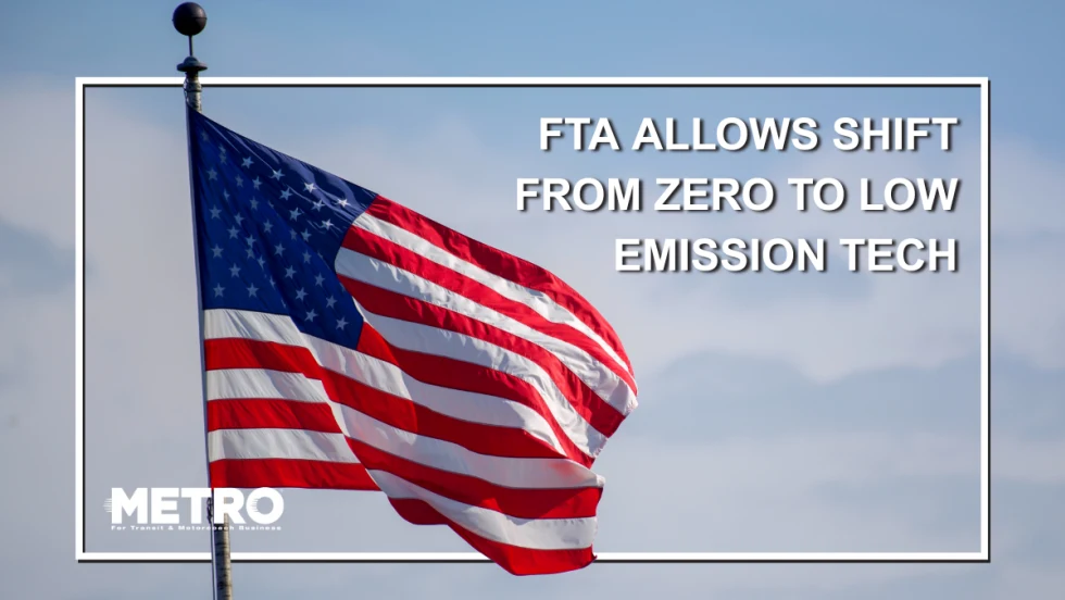American flag with text. 