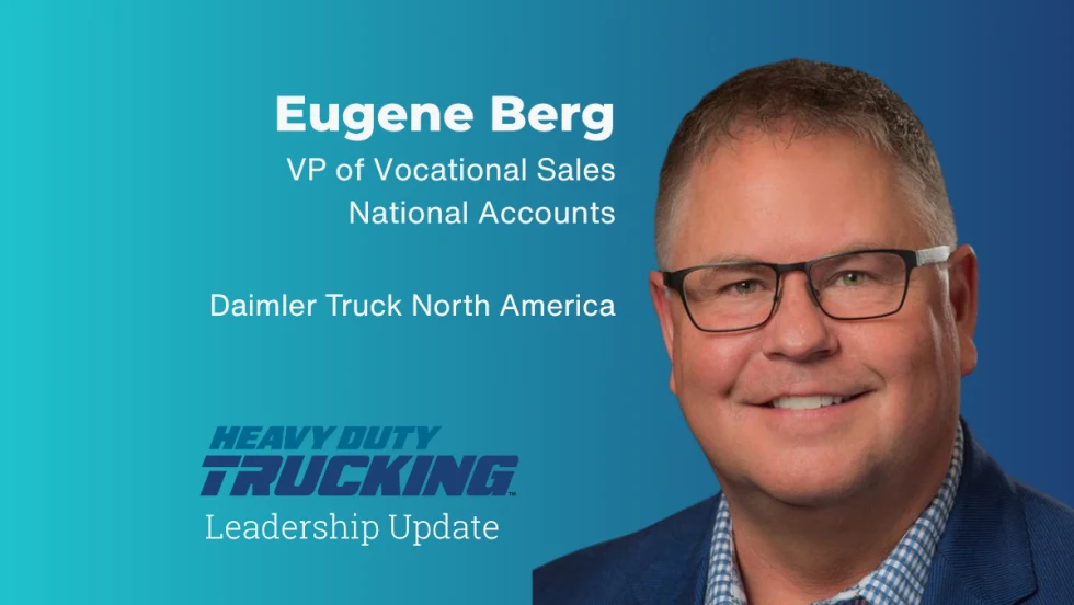 Eugene Berg, VP, national vocational sales, DTNA.