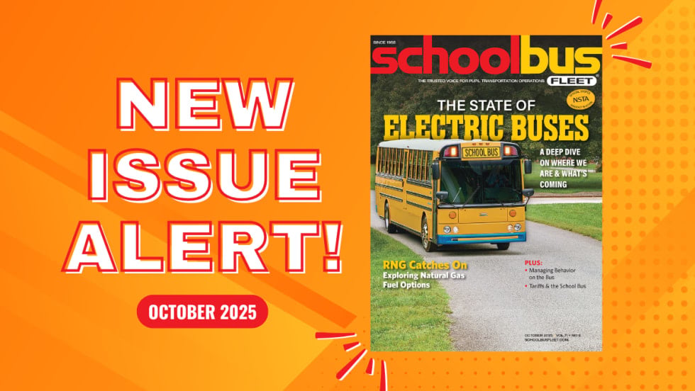 An orange graphic with the October 2025 SBF magazine cover and text reading "New Issue Alert!"